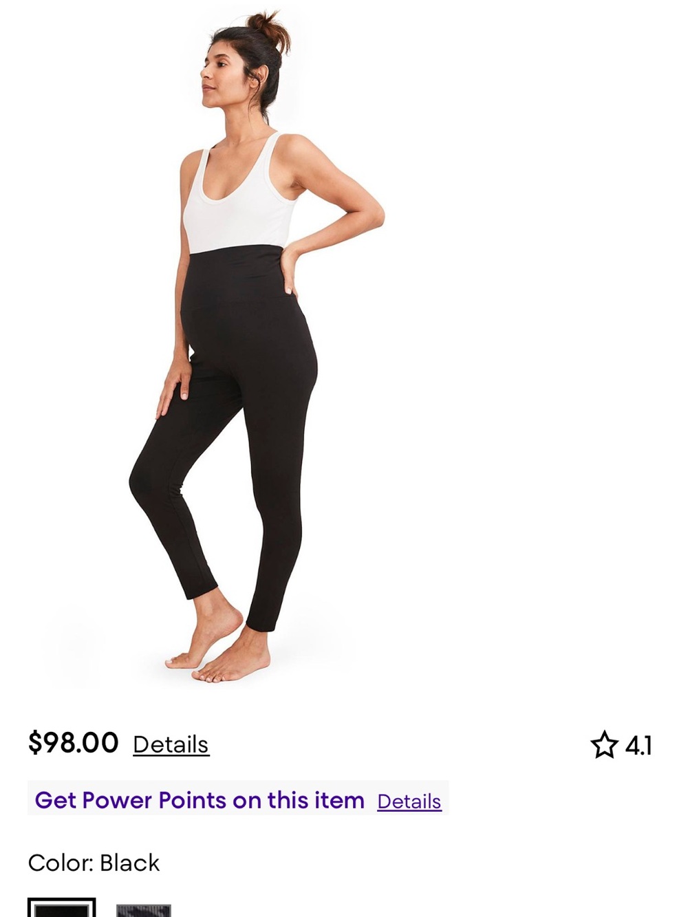 Hatch Black Maternity Leggings